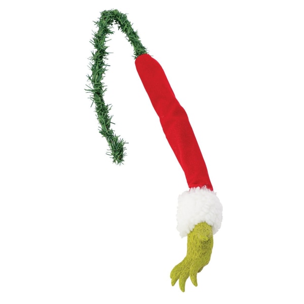 Juletræspynt, Grinch juletræstop med hoved, arme, ben, stjal, plys elf, garl