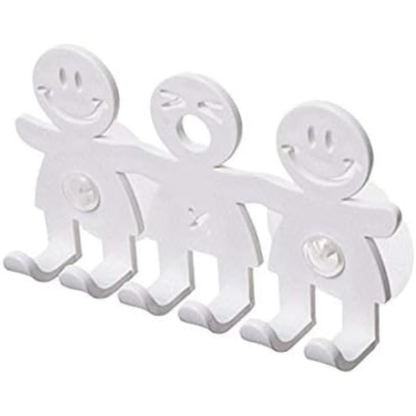 st Söt Tandborsthållare med Sugpropp för Badrumsvägg Smiley Emoji Heminredning, 1, One Size