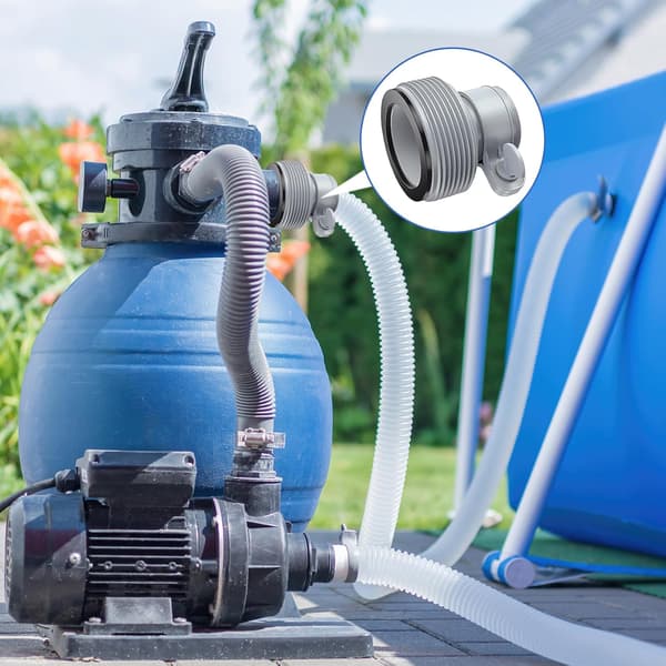 Poolslangeadapter B, 4 stk. Poolslangeadapter til INTEX pools, Poolpumpefitting, 1,5\" Adapter (B)