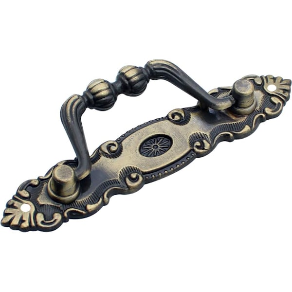 4 stk. Skuffeskuffe i Antik Zink Bronze Skuffeskuffe Vintag