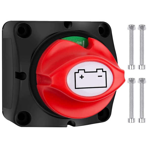 Batterikredsløbsafbryder 12V 24V 48V Batteriafbryder 1-2-Begge-FRA, Batterihovedafbryder 275A Batteri