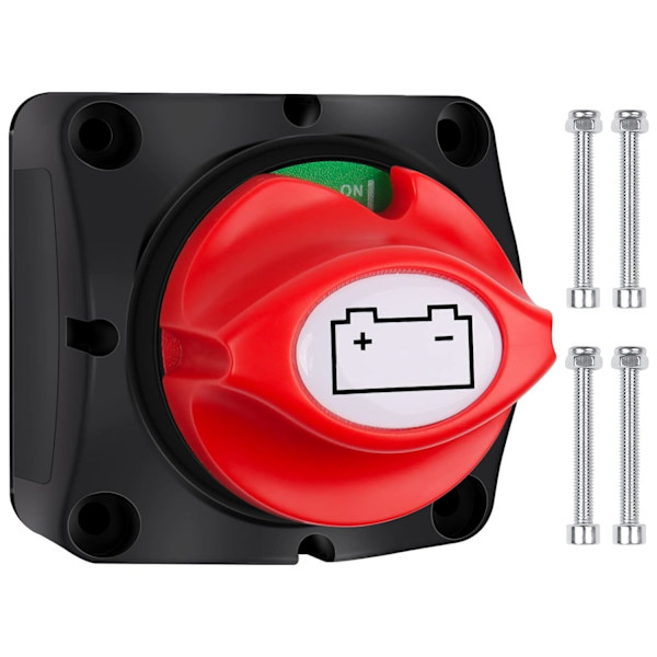 Batterikretsbryter 12V 24V 48V Batteriavkobling 1-2-Begge-AV,