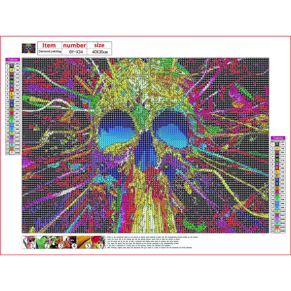 (30x40cm)5D DIY Timanttimaalaus Sarjat Aikuisille Timantti P