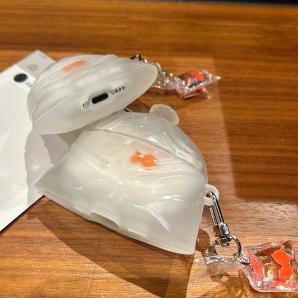 Skal för AirPods 4, Kreativt Guldfisk Hörlursfodral, Roligt Skalskydd för Airpods 4:e Generationens Skyddsfodral