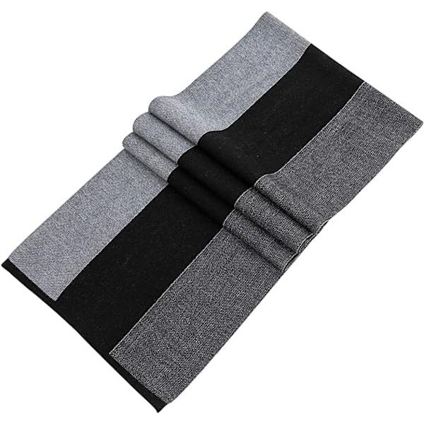 Merinoullscarf för män, lång vinterhalsduk med presentförpackning