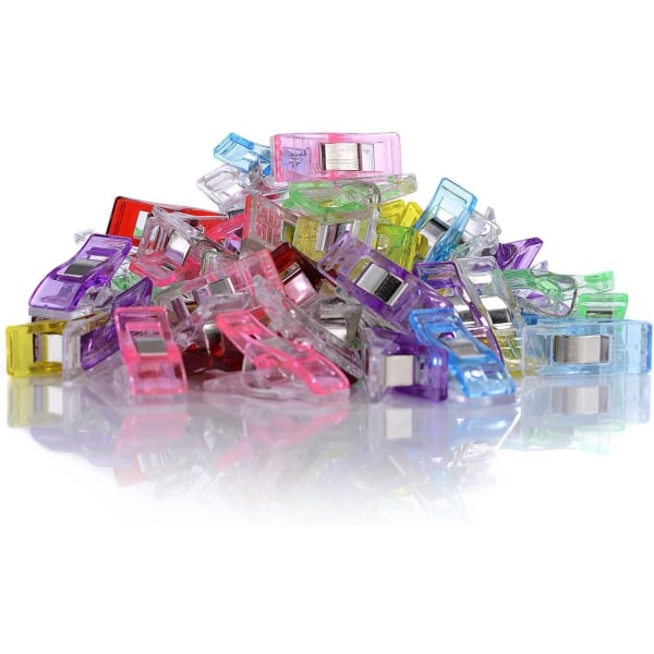 Pack of 60 Pcs Clips Clips 3.3*1.8*1.5cm Plastic for Binding