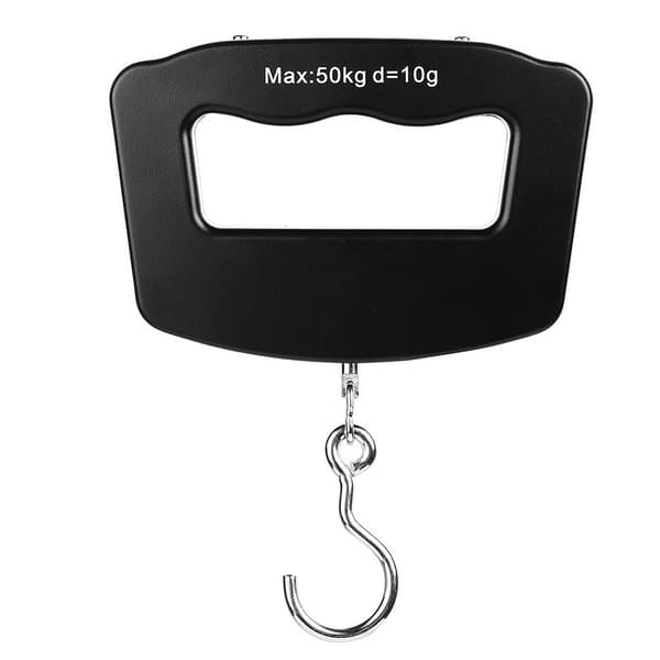 Hængende digitalvægt - 50 kg sort