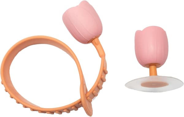 2 st Blomformade Toalettsitslyftare (Rosa)