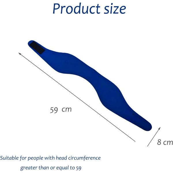 2-pack simband för simning, justerbart hörselskydd