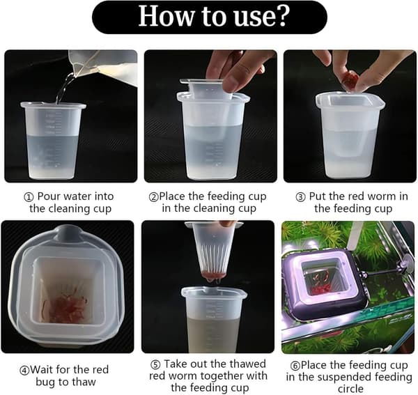 1 Aquarium Flydende Ring Kegle Foderdispenser Akvariefisk Foderdispenser Akvarietilbehør til Guldfisk, Cichlider, Guppyer