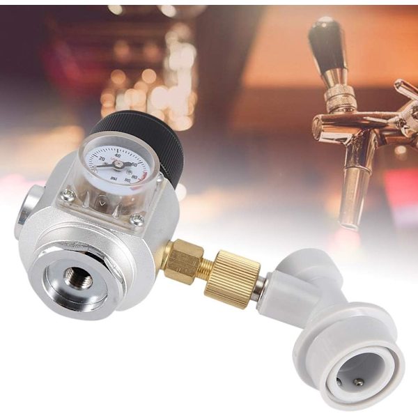 Fatöljeregler - CO2-regulator Justerbar Öl-CO2-regulator 0-90 PSI