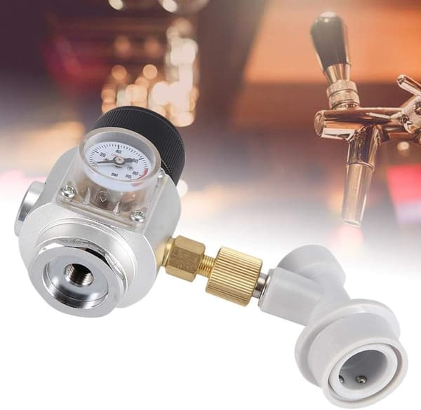 Fattigmannsregulator - CO2-regulator Justerbar Øl-CO2-regulator 0-90 PSI