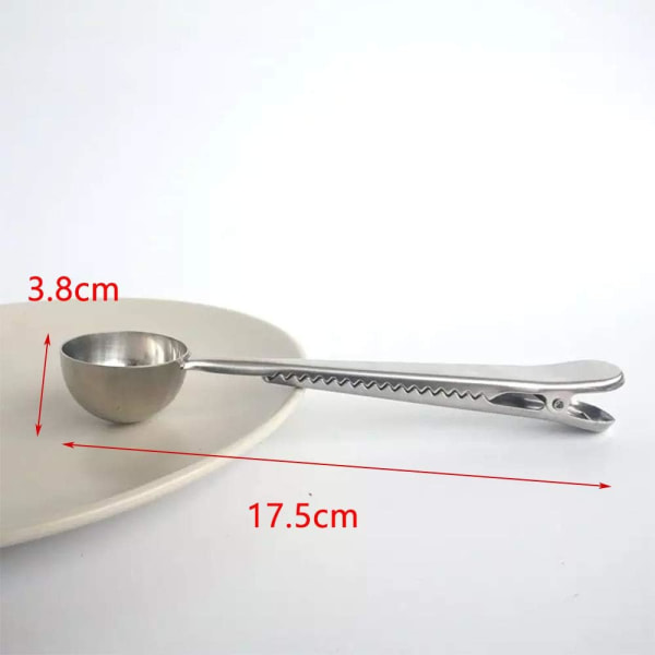 Stainless Steel Clip on Teaspoons, 2 in 1 Long Handle Teaspo