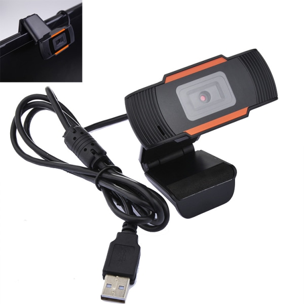 1080P Webkamera med Dobbel Stereo Mikrofon, HD Webkamera for Datamaskin