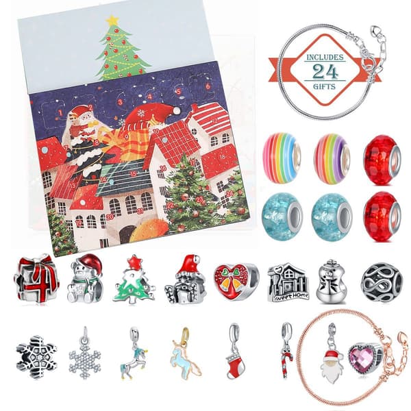 Julekalender Gaveæske Sæt diy Perle Armbånd Cre