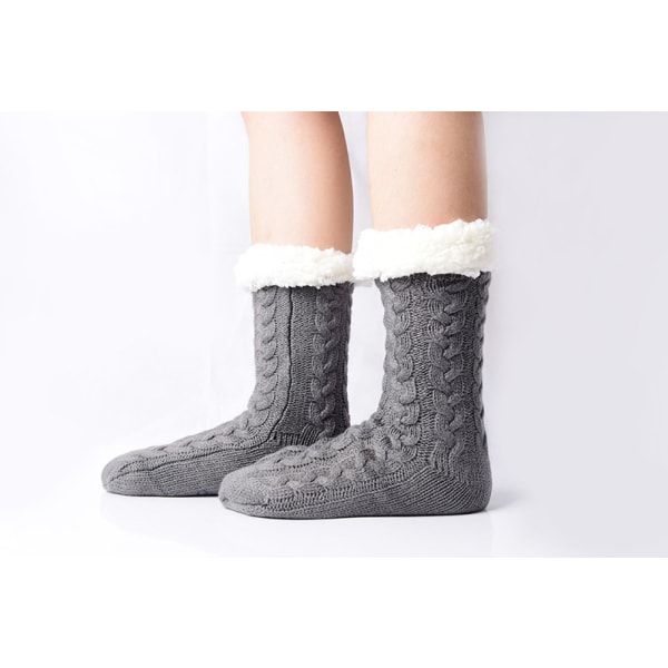 Herr Fuzzy Tofflor Strumpor Fluffy Mysig Stuga Vinter Varma Fleece Mjuk Tjock Bekväm Halkfri Chris