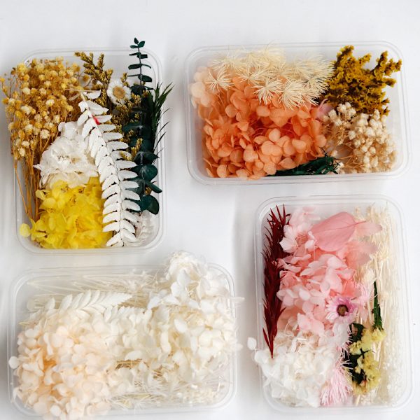 Bevarede blomster tørrede blomster DIY materialepakke flydende flo
