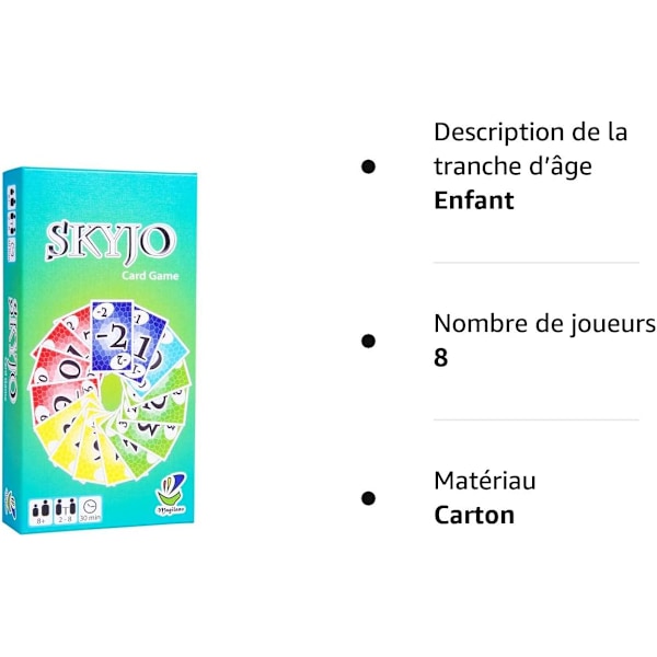 SKYJO, - Det helt nye kortspil/brætspil for unge og gamle til at have det sjovt og tilbringe sjove aftener med venner
