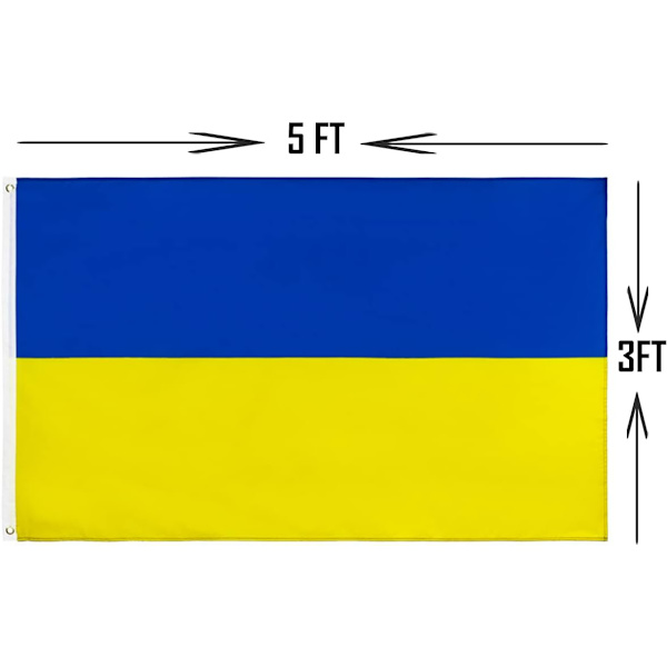 Ukrainan lippu - Ukrainan lippu elävät värit ja UV-kestävä