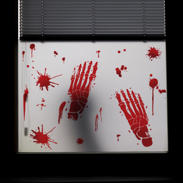 (F)3D Halloween-gulvdekor, Halloween-dekorative veggklistremerker, skrekk-gulvdekaler, Hal