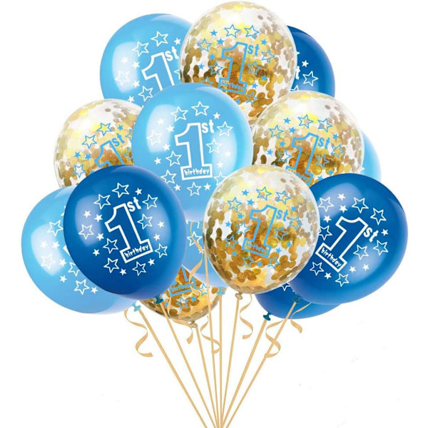 1:a födelsedagsflickan/pojken dekoration ballong födelsedag 1 år flicka