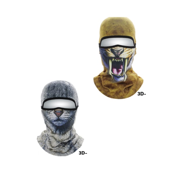 2 stk. Face Gini Soft Utstyr 3D Dyre Headset Maske Kald pr