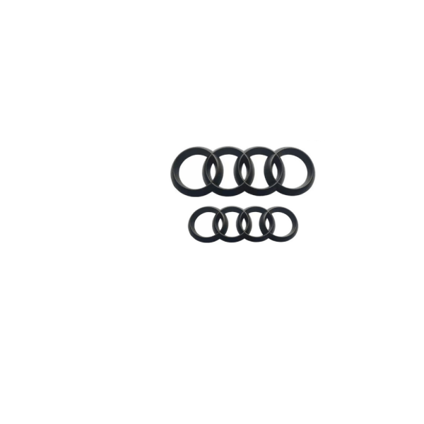 Audi A8L Black Edition Blackline Emblem Logo Ring Svart13år