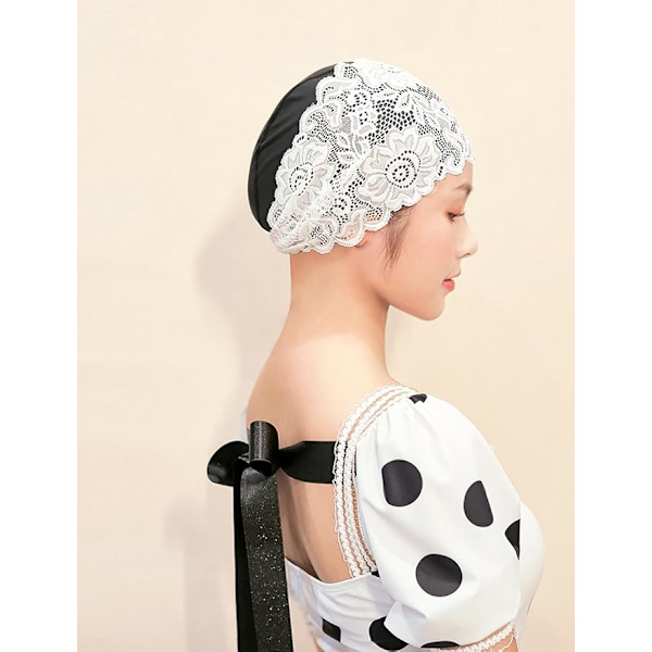 1 stk Kvinders Svømmehue Vandtæt Badeturban Hold Piger Håret Tørt Silikon Anti-Skrid Sikker Elastisk Komfortabel Elegant Sw