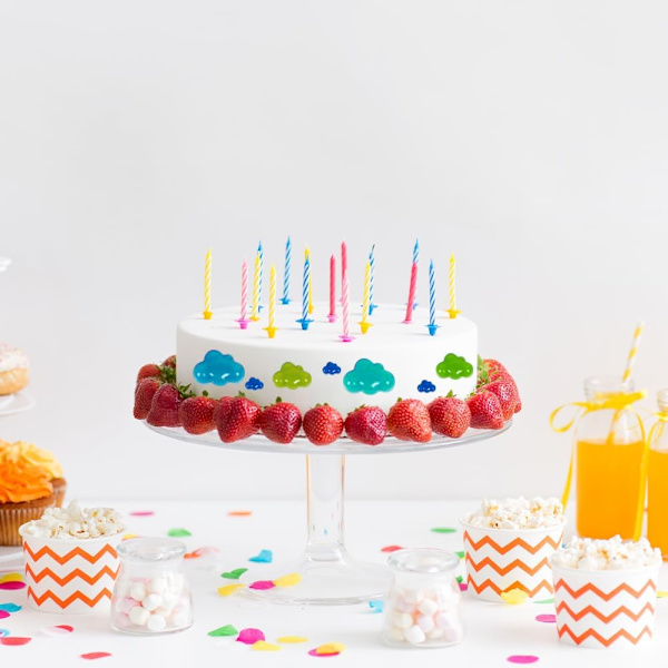 2 PAKK Søte Sky Silikonformer, Brett, Skyformet Sjokoladeformer Form 3D Fondant Kake Mat Gele Dropp Limform Håndm