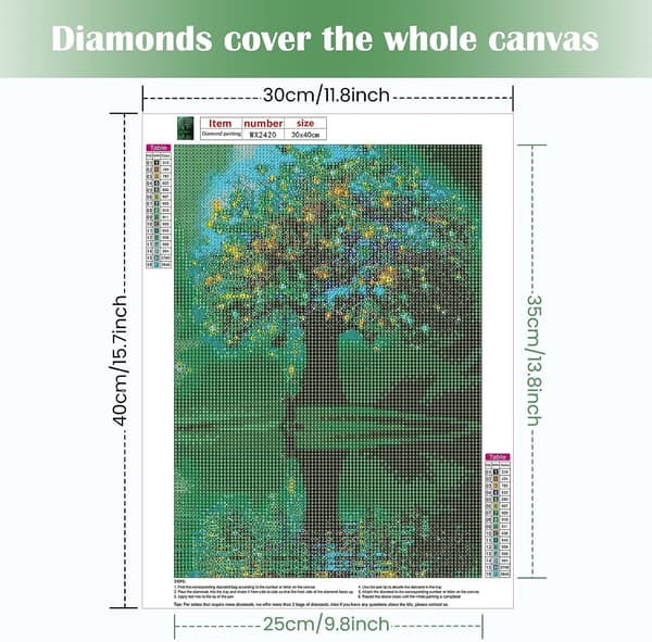5D Diamantmaleri Elf World 30x40cm Stil 3