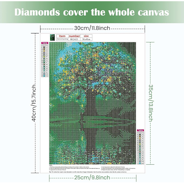 5D Diamantmaleri Elververden 30x40cm Stil 3