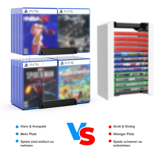 Spellagringsskiva Playstation 5 PS5 PS4 Xbox Switch Tower (32 spel