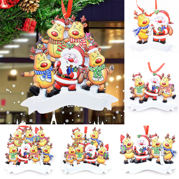 Julgranshänge för hängande dekorationer, Mini Christmas Figu