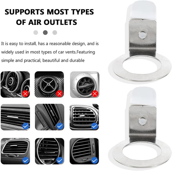 24 stk Bil Luftventil Klips for Flasker: Parfyme Ventil Klips Luft Aroma Diffuser for Biler Uttak Parfyme Klips Auto Luftventil