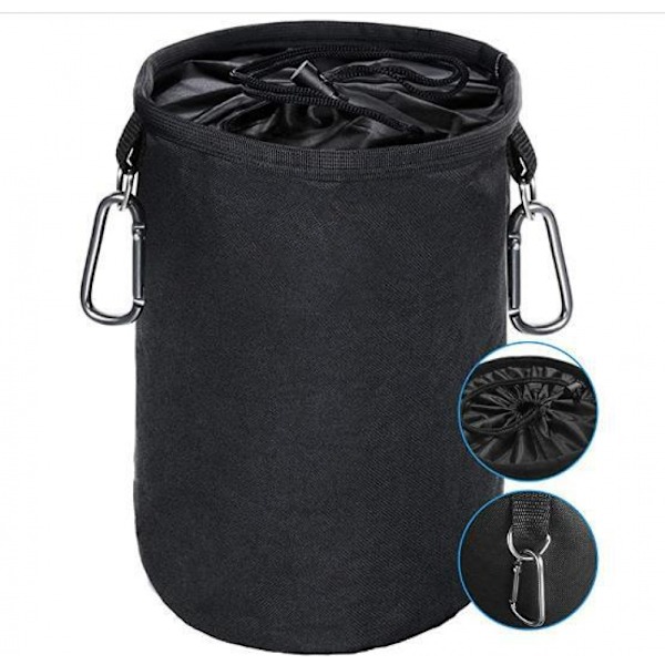 Organizerpose med klesklyper til klesvask, klesklypepose til utendørs og innendørs bruk 2 x Carabiner