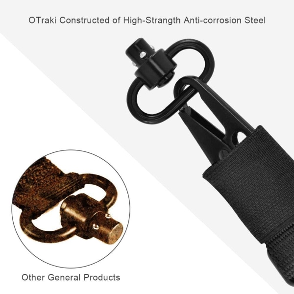 QD Slingfäste Gevärsvridfäste Fäste 1,25\" Loop Heavy Duty Pus