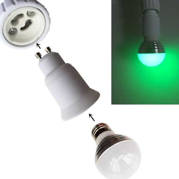 PCS GU10 - E27 -sovitin, LED-lampun kanta GU10 - E26 -lampunpidinmuunnin