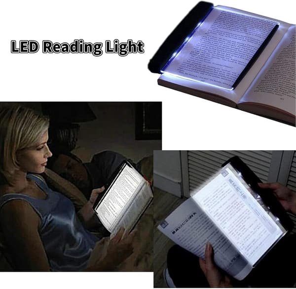 Lightwedge boklampa (17,3*14,5*1,5cm), LED-läslampa panel,