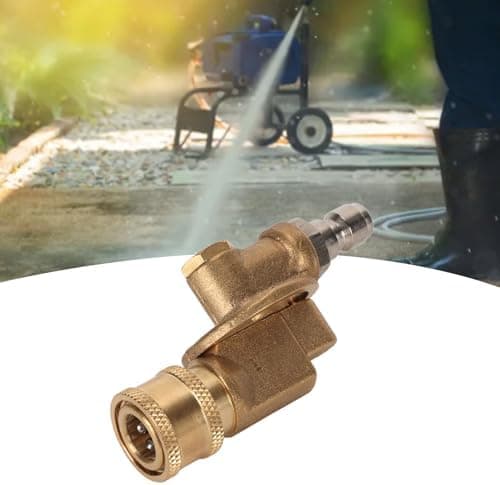 Snabbkopplande Vridkoppling Justerbar 4500psi Högtryckstvättmunstycke Trädgårdstillbehör.