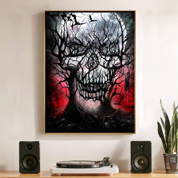 30 × 40 Metsän kallopään timanttimaalaus (30 * 40,
