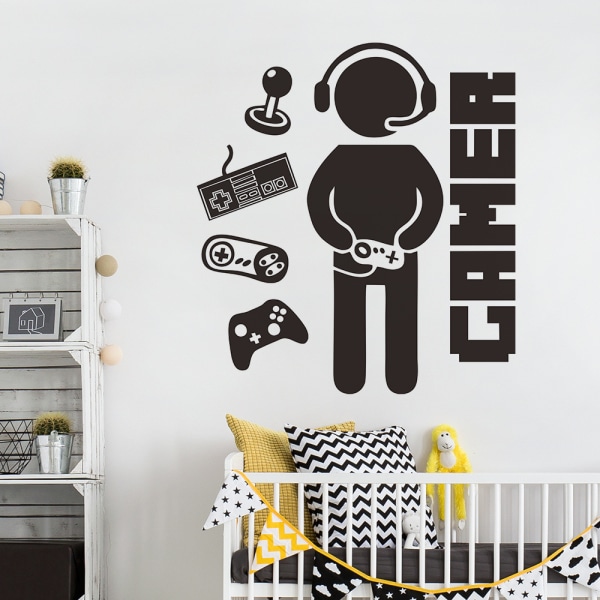 2 st Gamer Wall Stickers, Wall Stickers Arts Decorations Video G
