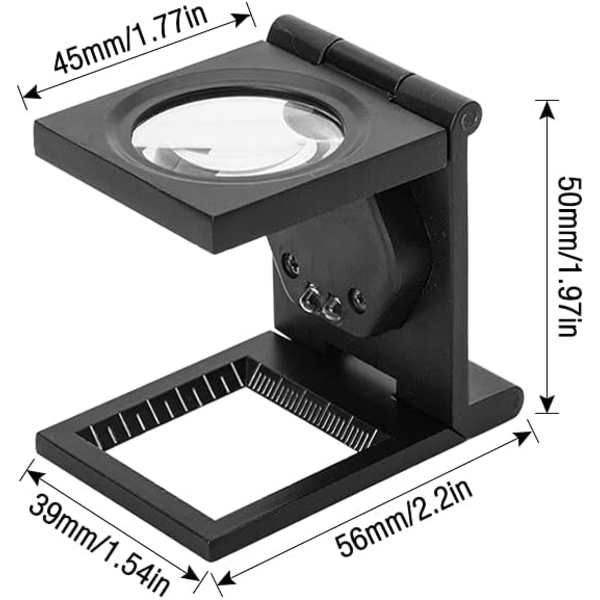 LED-taittosuurennuslasi, ammattimainen taskutaittosuurennuslasi