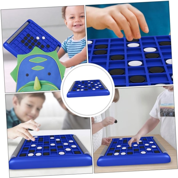 （36x3x30CM）1 Interaktiv vändbar Reversi schackuppsättning barns koncentrations träningsleksak rolig schackleksak