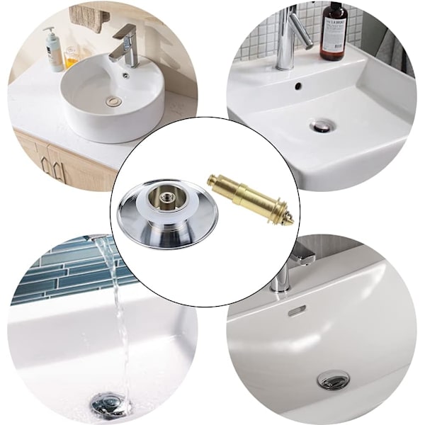 Pop-up Aftapningsprop Universal Messing Fjederbolt Vask Sto