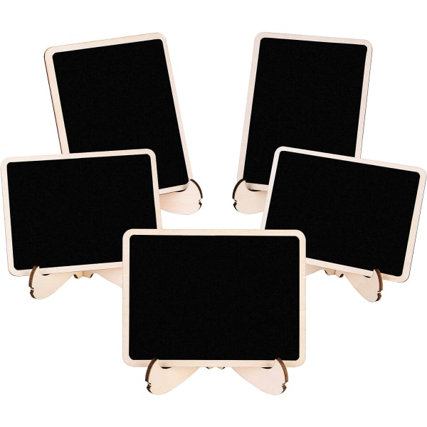 Mini blackboards on wooden easels, set of 20，PWHJ BRAND