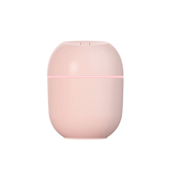 (Rosa) Bärbar miniluftfuktare, vit USB skrivbordsluftfuktare för inomhusluft, tyst luftfuktare med