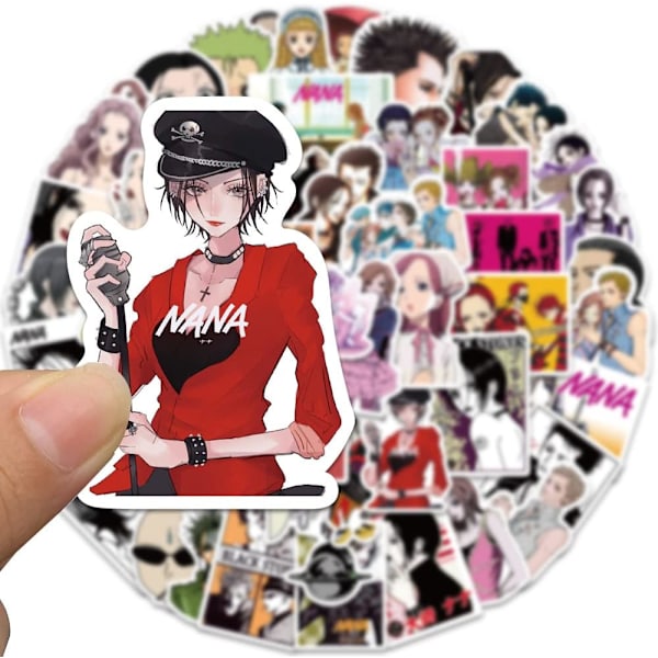 Anime NANA 50 kpl, Anime-tarra vesipulloille, skeittilaudalle, lahja