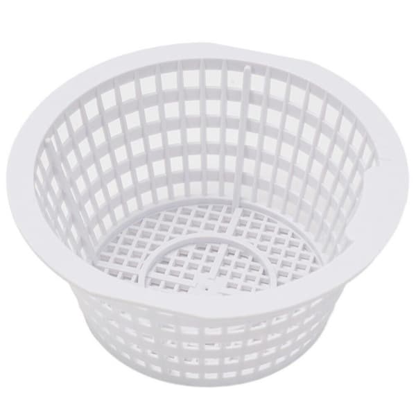 Rund skimmerkurv til basseng - 15 cm diameter - Hvit
