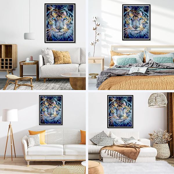 (30x40cm) 5D Diamantmålning Tiger 23