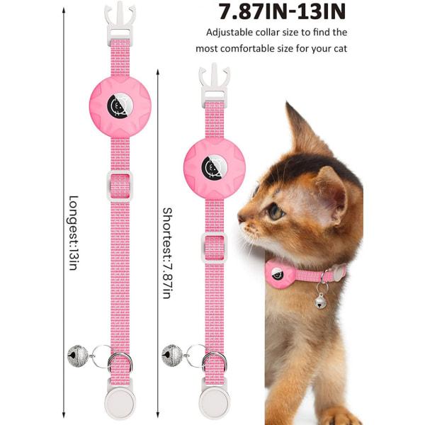 Collier Chat-Rose Collier pour Chat med Cloche Collier Chat ai